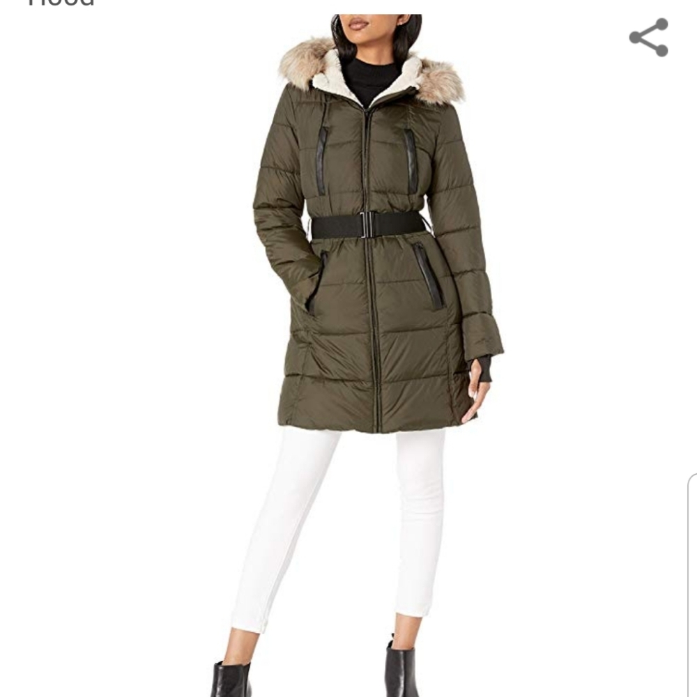 French Connection Sherpa lined puffs coat